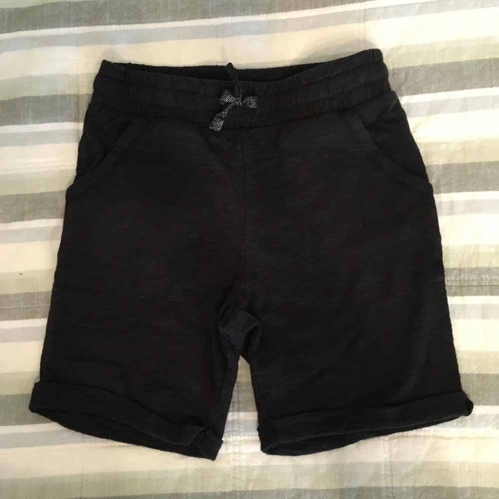 Jersey Knit Black Shorts